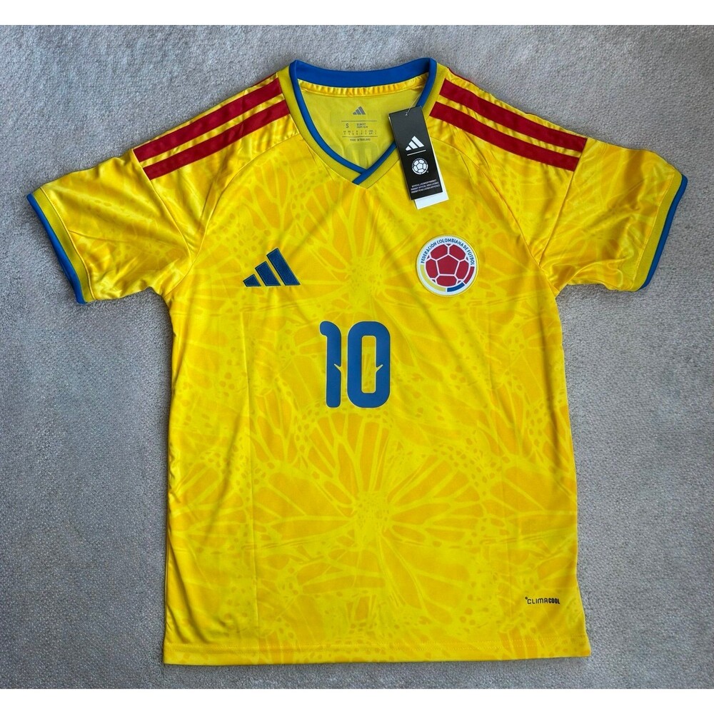 2026 World Cup Colombia home jersey James Rodriguez small new with tags football